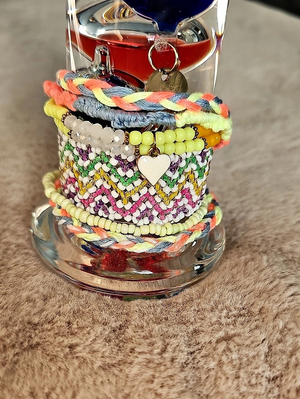 Multicolor Beaded & Braided Bracelet Set